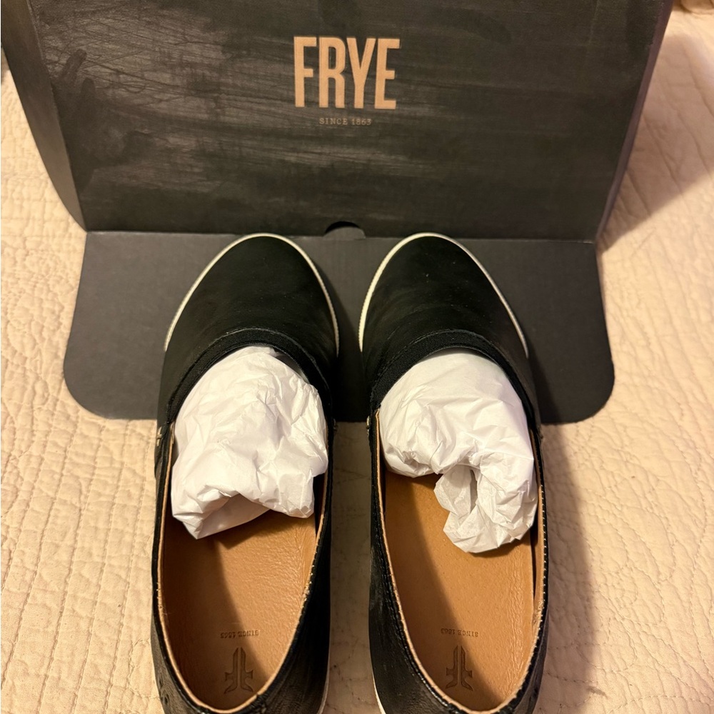 Frye Grey Melanie Slip-On Loafers